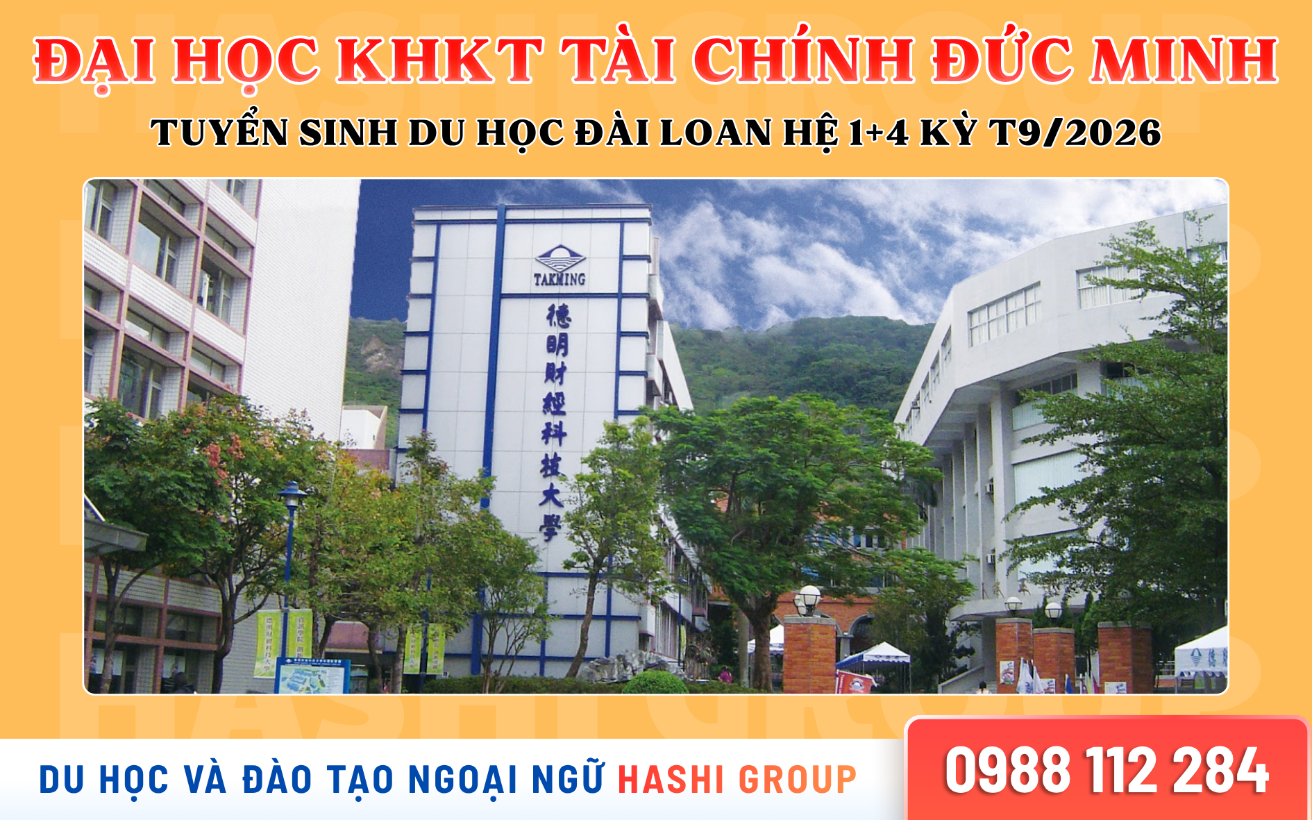 Đại Học KHKT Tài Chính Đức Minh | Tuyển Sinh Du Học Đài Loan Hệ 1+4 Kỳ Tháng 9/2026